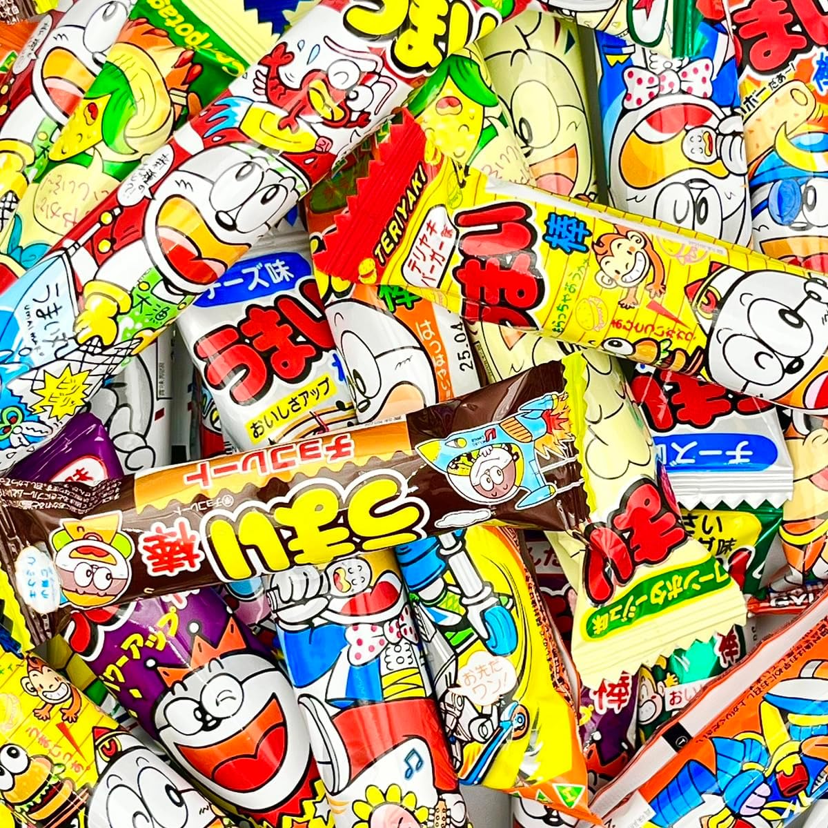 Yakin Umaibo, 30 Pieces, Assortment, Variety, Dagashi, Sweets, Individual Packaging, Treasure Box, Eat Comparison
