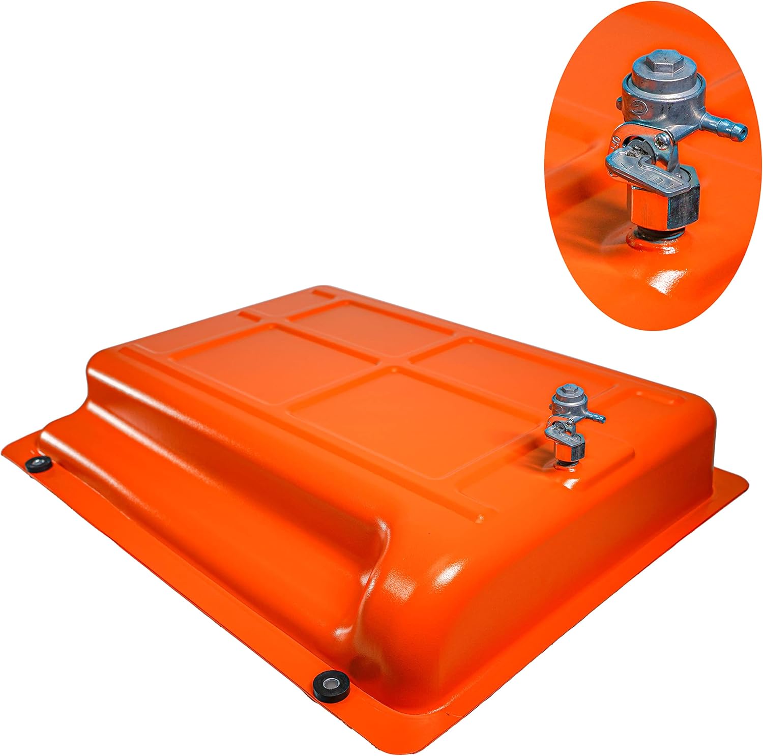 JMCHstore OEM 金属発電機 ガス燃料タンク Generac GP5500 GP6500 RS5500 RS7000E GP7500E RS8000E XT8000E XT8500EFI, 0H7510A / 0H75100SRV 5500w 6500 6500用 0w 7500w 70 389cc OHV ポータブル発電機 オレンジ