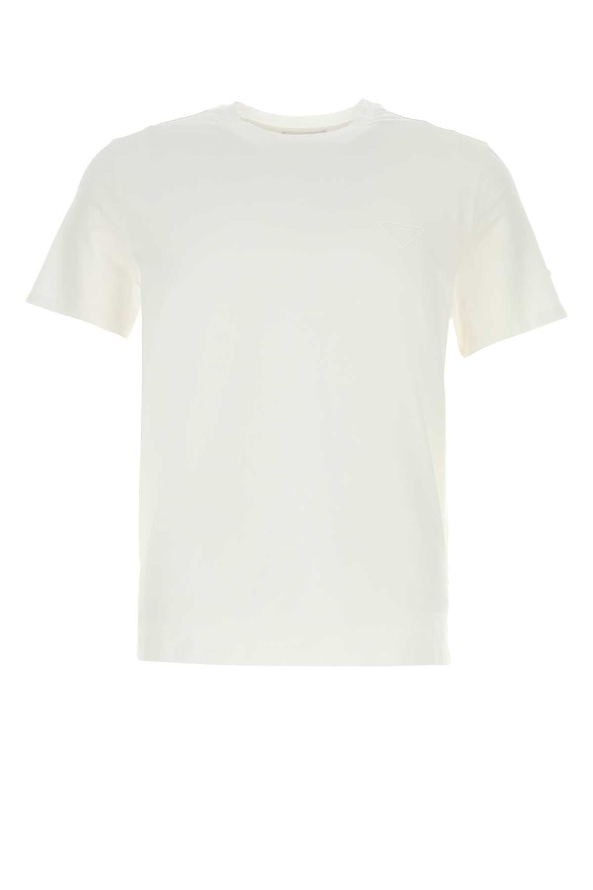 Prada プラダ ホワイト コットン T シャツ - Image 4