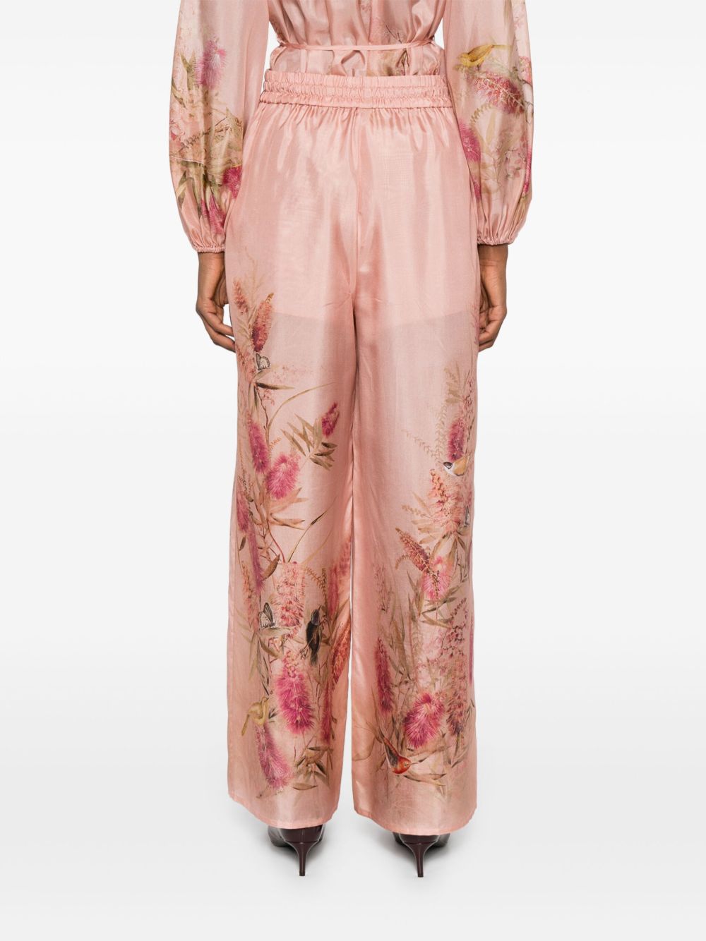 Zimmermann Zimmermann Cascadianプリントシルクズボン - Image 4