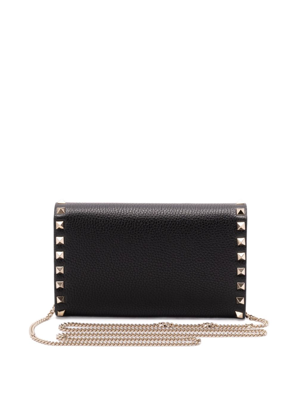 Valentino チェーン上のバレンティーノガラヴァニロックスタッドレザーウォレット - Image 4