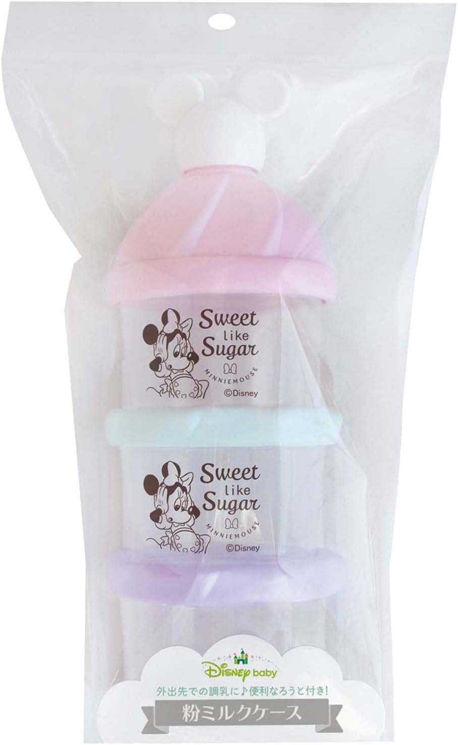 Nishiki Kasei Milk Powder Case, Minnie Mouse, Ice