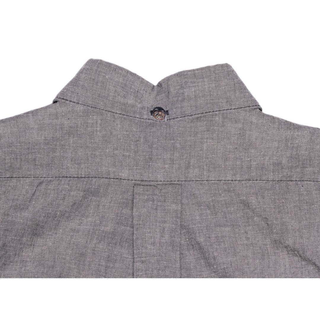 CHROME HEARTS 'GREY STERLING SILVER' BUTTON UP SHIRT