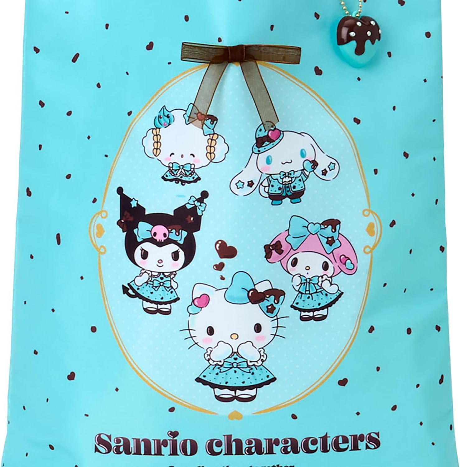 Sanrio (SANRIO) Tote Bag (Chocolate Mint) Sanrio Characters Polyester, Cotton, ABS Resin A4 Size Suitable for ages 3 and up 444332