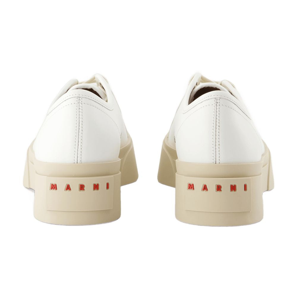 Marni スニーカーのマルニレザーホワイトを締めました - Image 4