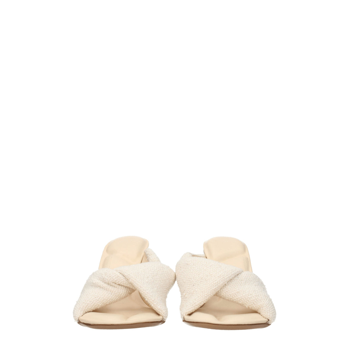 Jacquemus Jacquemus Sandali Donna Tessuto Beige/Bianco Sporco - Image 4