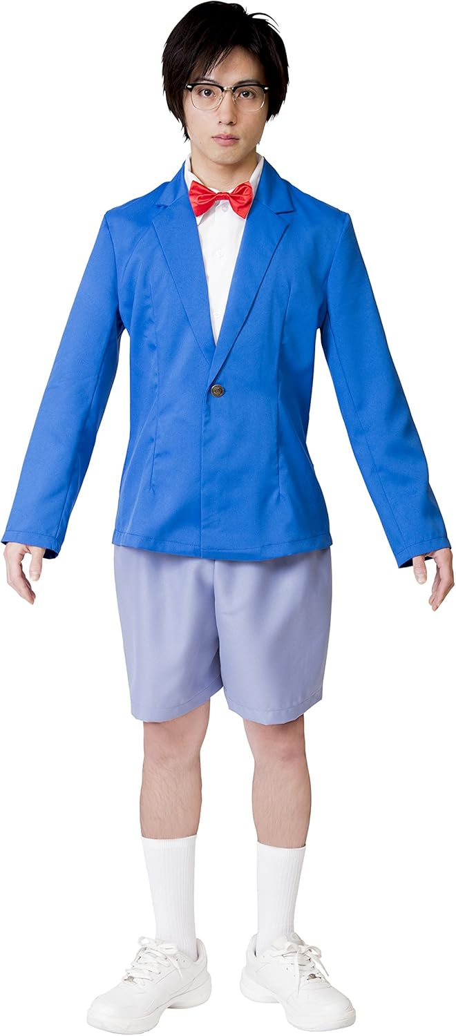 Clearstone (クリアストーン) Nari Chara Research Club Cosplay, Halloween, Obotchan Elementary School Student, Unisex, Blue