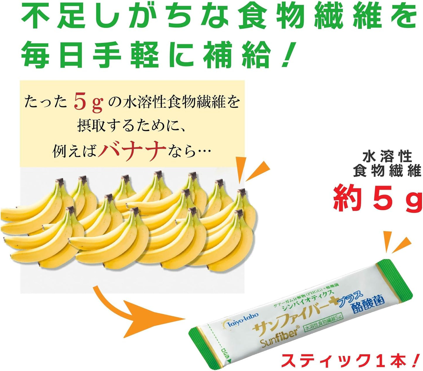 Taiyo Labo Sun Fiber (Butyric Acid Bacteria (6g x 30 sachets))