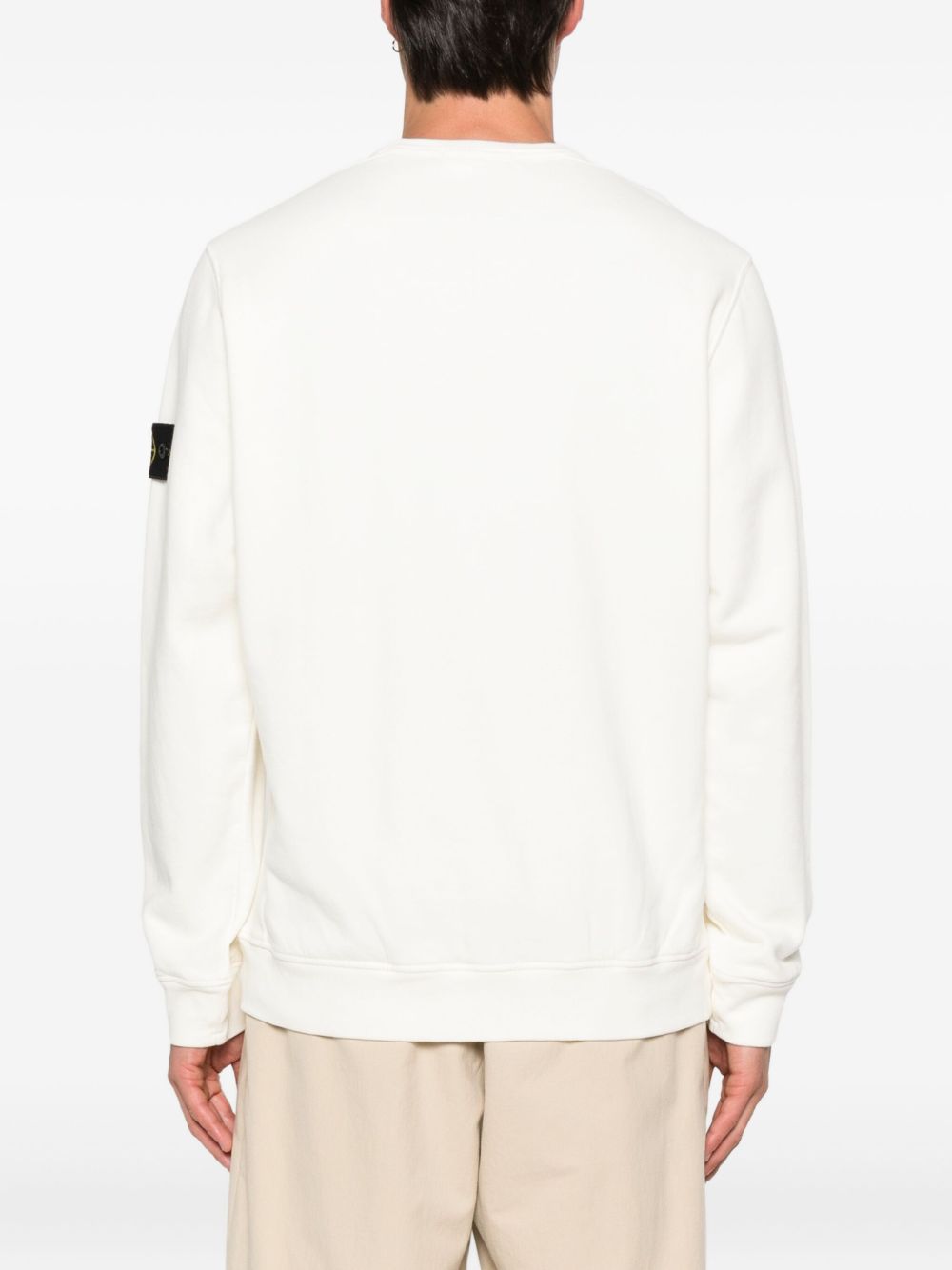 Stone Stone Island Logo Cotton Crewneck Sweatshirt - Image 4