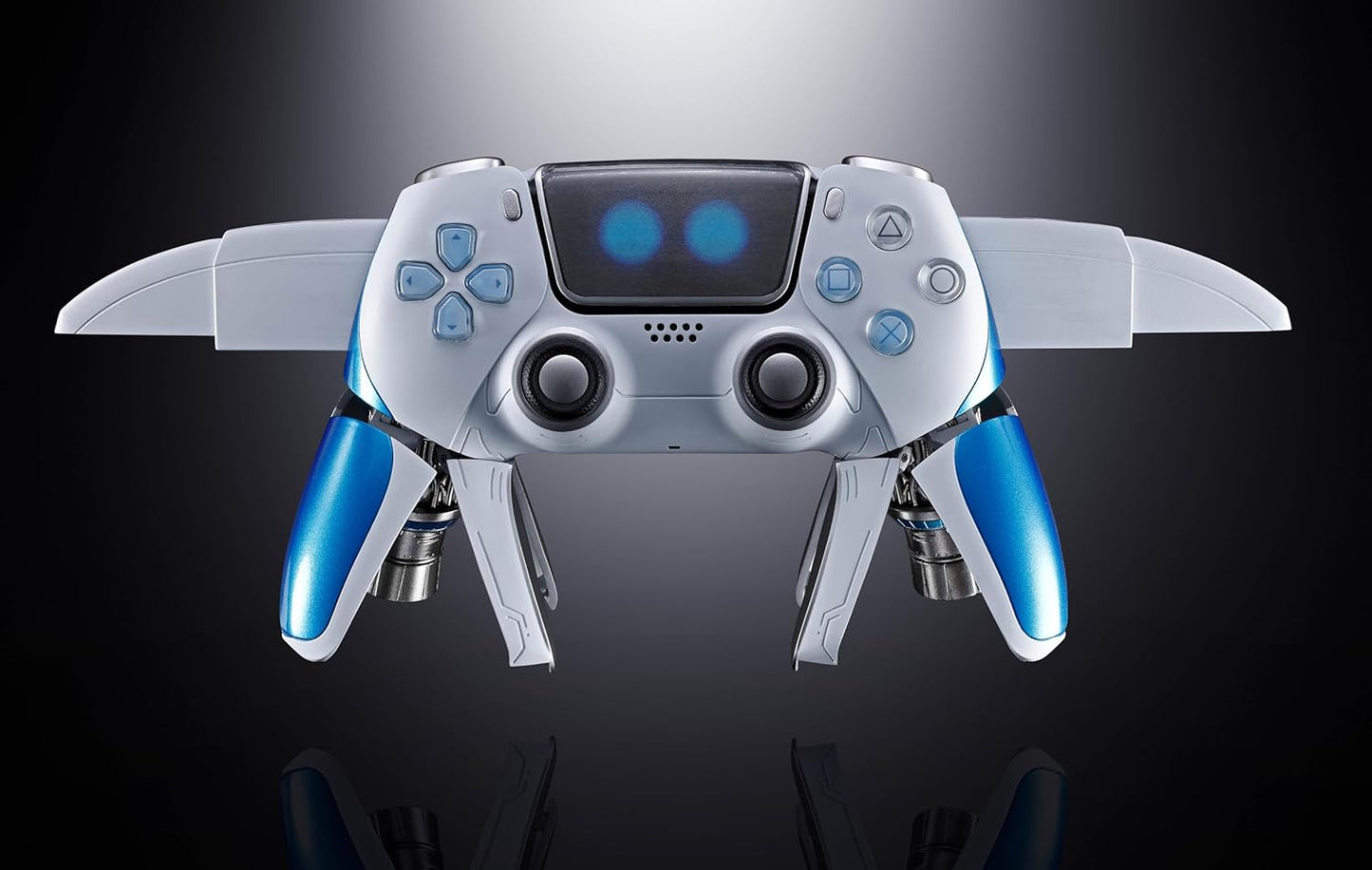 TAMASHII NATIONS Chogokin ASTRO BOT Astro Bot & Dual Speeder, Total Width: Approx. 6.3 inches (160 mm), ABS & Die-cast & PVC, Pre-painted Poseable Action Figure
