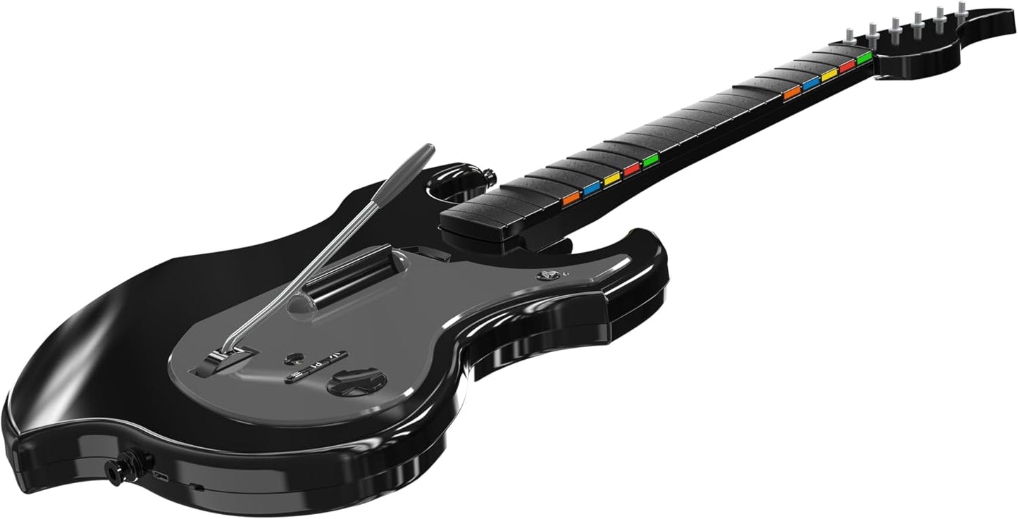 【SONY公式ライセンス商品】PDP RiffMaster ワイヤレスギターコントローラー Fortnite Festival/Rock Band 4対応 折りたたみ式 PS5/PS4 超低遅延＆36時間プレイ可能【国内正規品】
