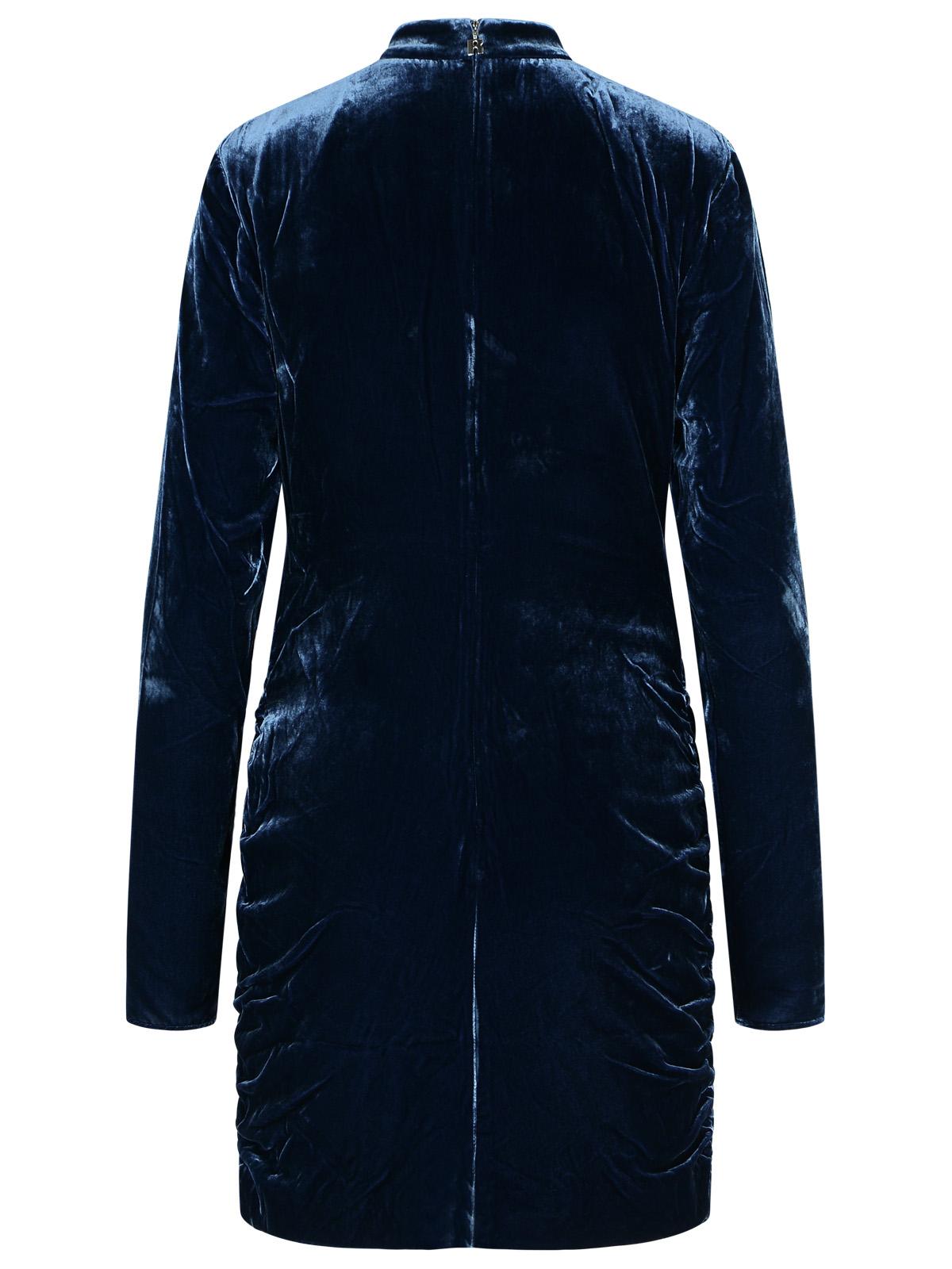 Rotate 青い絹のブレンドで「ビルマ」ドレスを回転させます - Image 4