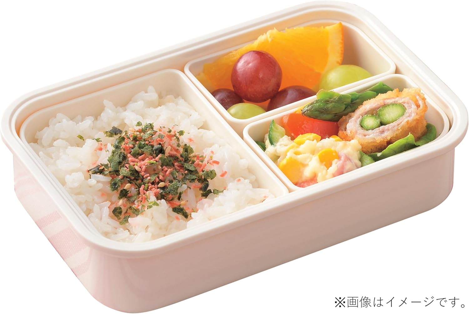 Pearl Metal DC-6003 Home Label Lunch Box with Core 16.9 fl oz (500 ml), Gray, Made in Japan