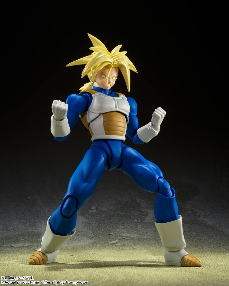 BANDAI SPIRITS S.H. Figuarts Dragon Ball Super Saiyan Trunks - Hidden Super Power, Approx. 5.5 inches (140 mm), PVC & ABS, Painted Action Figure