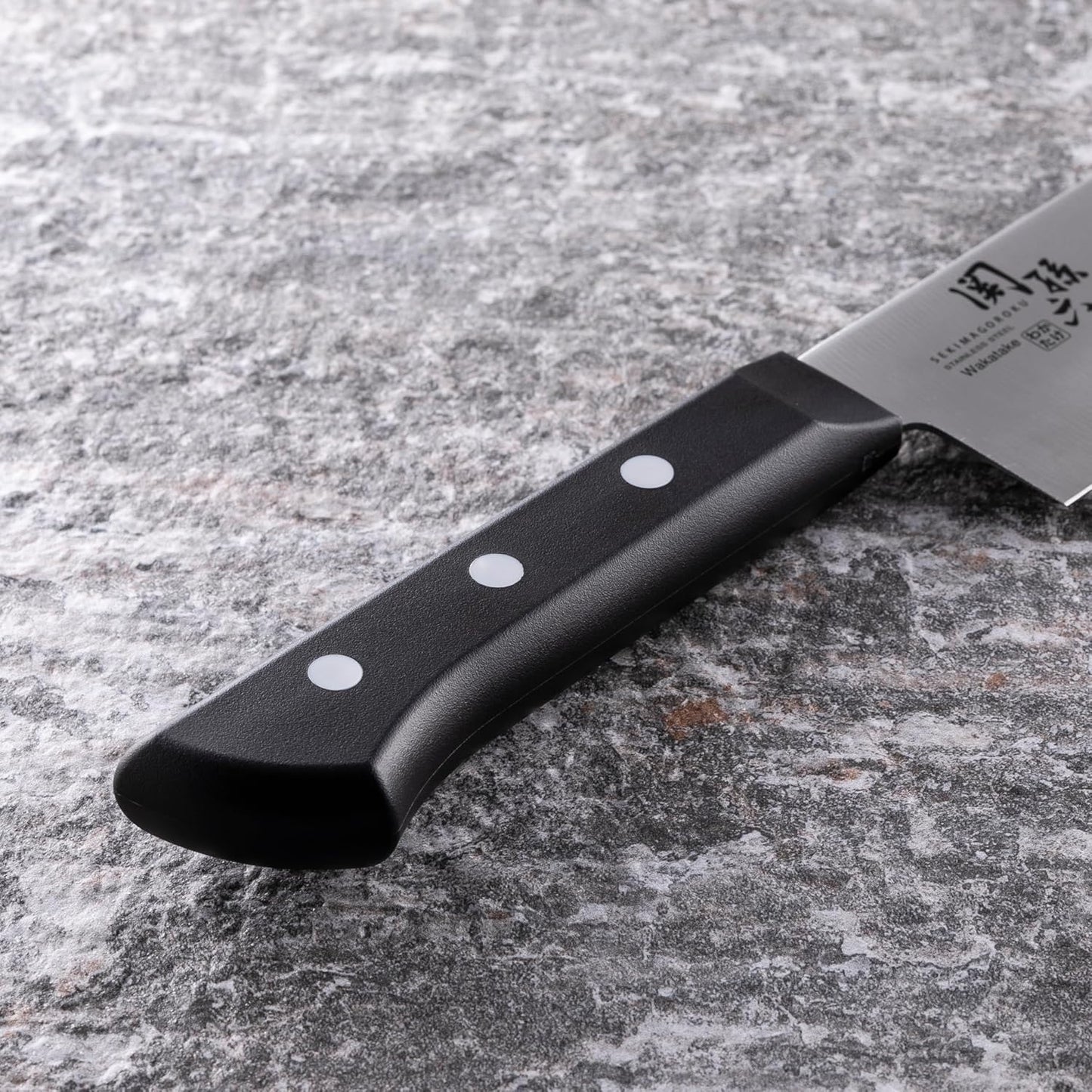 Kai Corporation KAI Sonroku Wakatake AB5420 Santoku Knife, 6.5 Inches (165 mm), Stainless Steel, Made in Japan, Dishwasher Safe