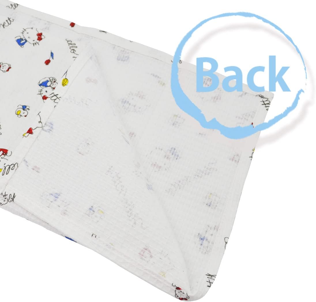 Skater KFWC3-A 3 Piece Waffle Fabric Dish Towel Hello Kitty Line Design Sanrio 12.2 x 16.1 inches (31 x 41 cm)