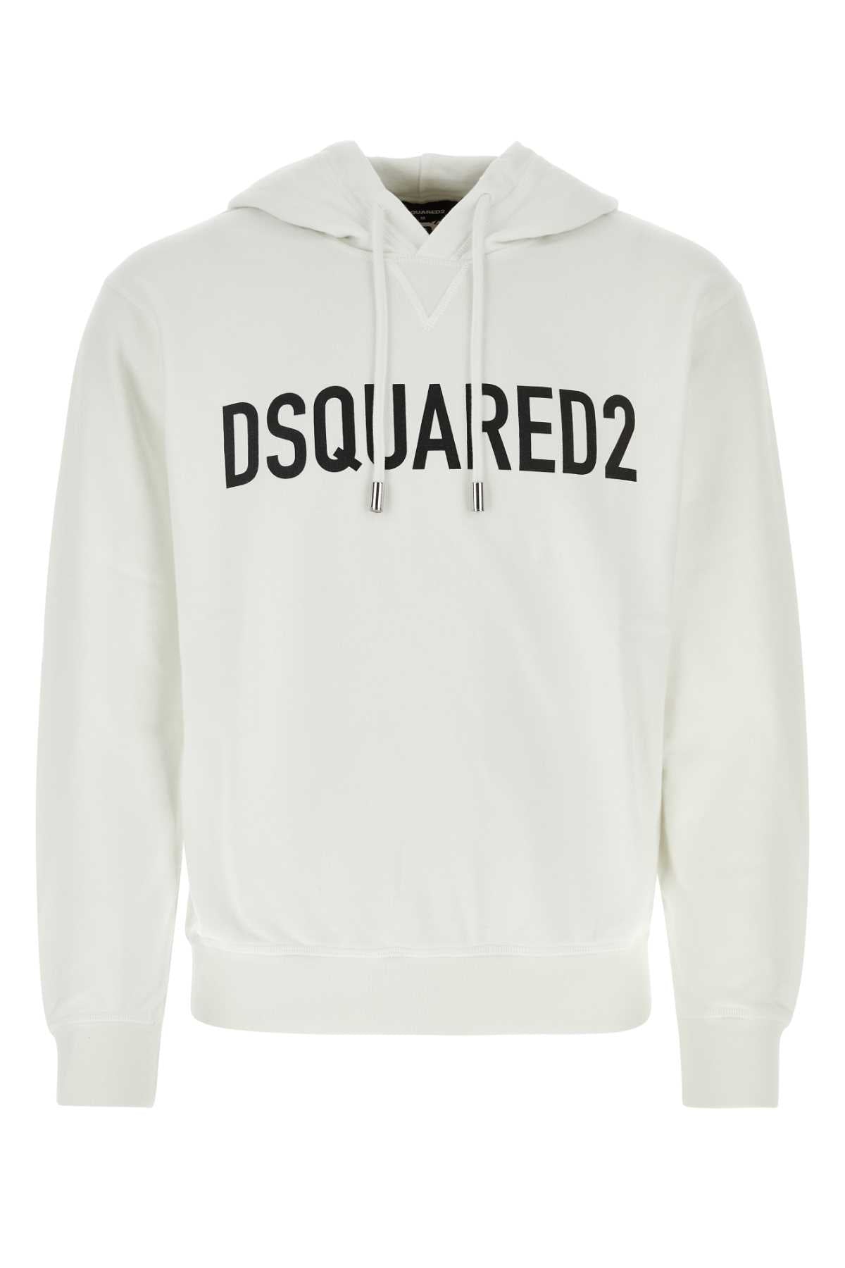 Dsquared2 Dsquared White Cotton Sweatshirt - Image 4
