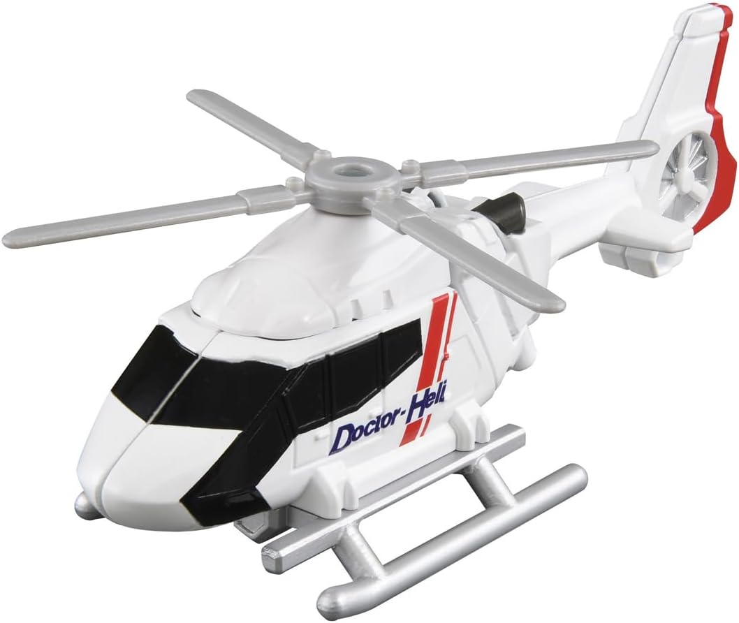 Takara Tomy Tomica Jobreiver TJBDX United Medibreiver Emergency Car & Doctor Helicopter Combination Set, Mini Car Toy, Ages 3 and Up