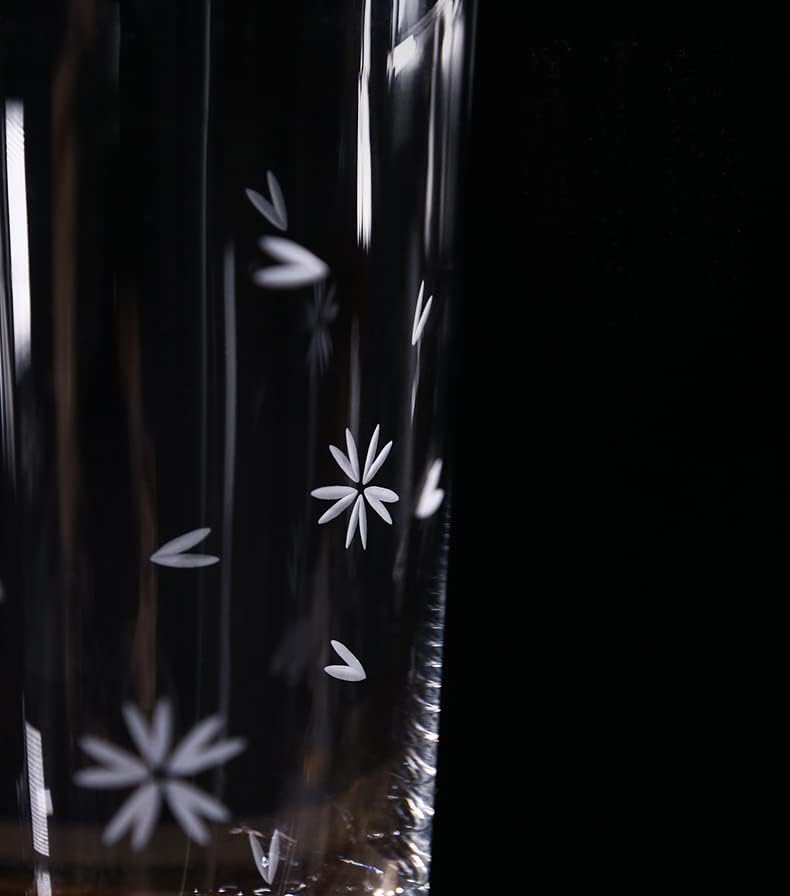 Mount Fuji Glass Sakura Cut Tumbler Pair Set 240cc Easy to Hold High-Quality Artisan Handcrafted Kiri Box Included Rock Glass Beer Highball Glass Stylish Celebration Wedding Anniversary Retirement