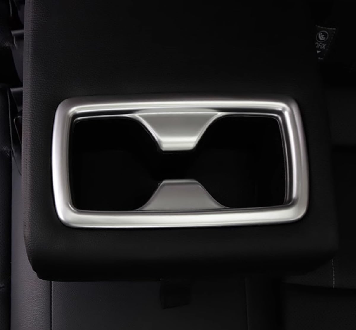ZUNEIGUNG Harrier 4th Generation Harrier 80 Series Accessories Parts Cup Holder Garnish Second Cup Holder Cover Fits New Toyota Harrier Interior Parts Accessories ABS Resin 1 Piece (Silver [Matte