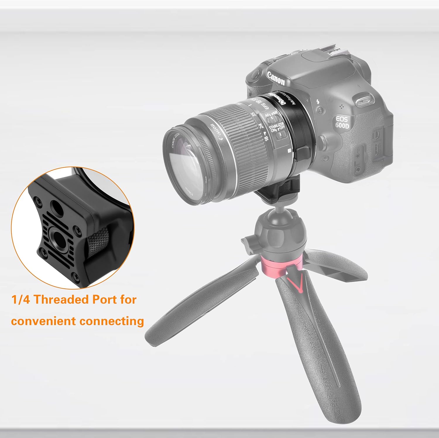 Commlite CM-EF-L Mount Adapter, Canon EF/EF-S Lens to SIGMA FP, Panasonic S5 S1, S1R, S1H, Leica SL601 SL2 L Mount Adapter, Mount Conversion Adapter, for L Mount, Lens Adapter Ring for Camera