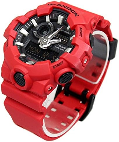 Police Self-Defense Force G-SHOCK Men's Plastic Belt Watch (GA-700-1A GA-700-1B GA-700-2A GA-700-4A GA-700-7A), red, GA-700-4A (red) , fashion watch business watch casual watch mens watch chronograph