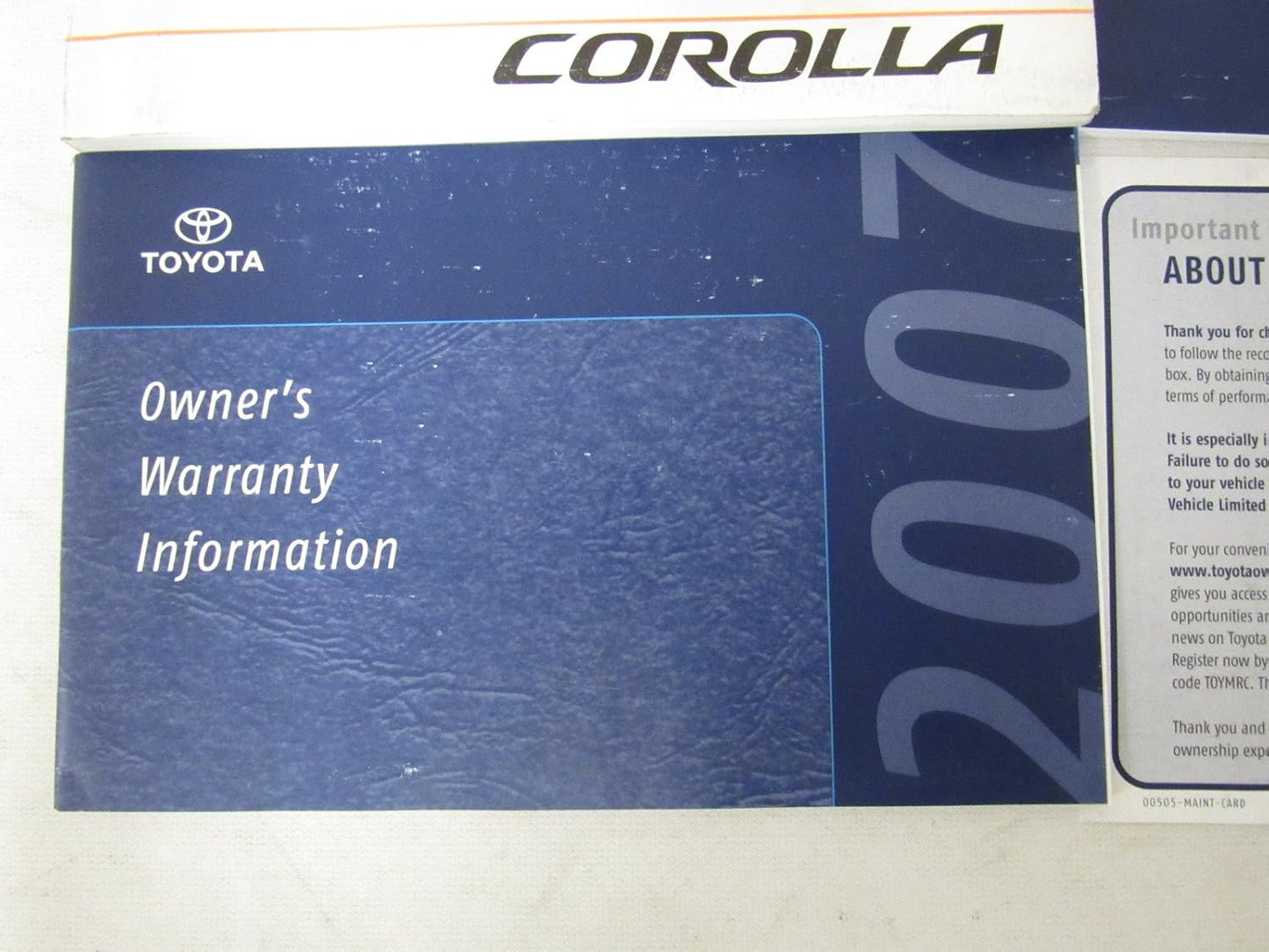 2008 Toyota Corolla Owners Manual