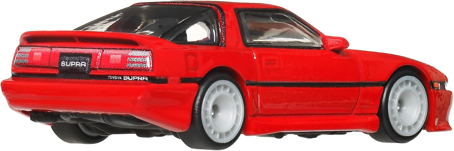 Hot Wheels Car Culture Ronin Run II '89 Toyota Supra Toy Vehicle Mini Car, Ages 3 and Up, Red JBK90