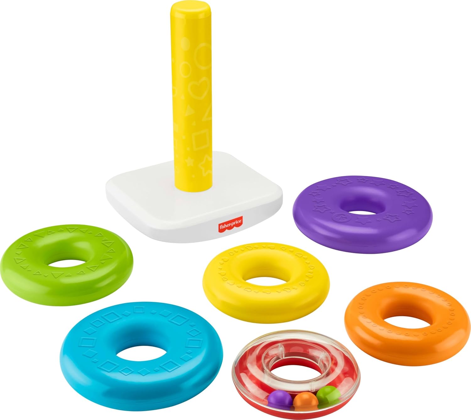 Fisher Price GJW15 Jumbo Yurarin Tower, 1 - 3 Years Old, Baby Toy, Educational Toy