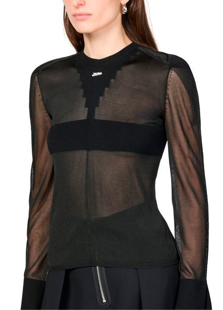 JEAN PAUL GAULTIER ビスコースニット製 長袖 クルーネックセーター - Image 4