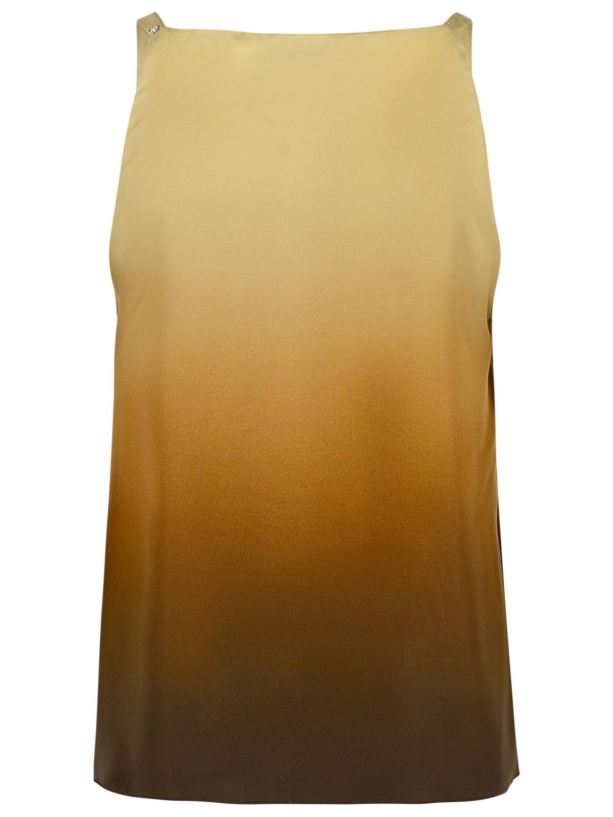 Sportmax SportMax 'Alcuno' Beige Gradient Silk Top - Image 4