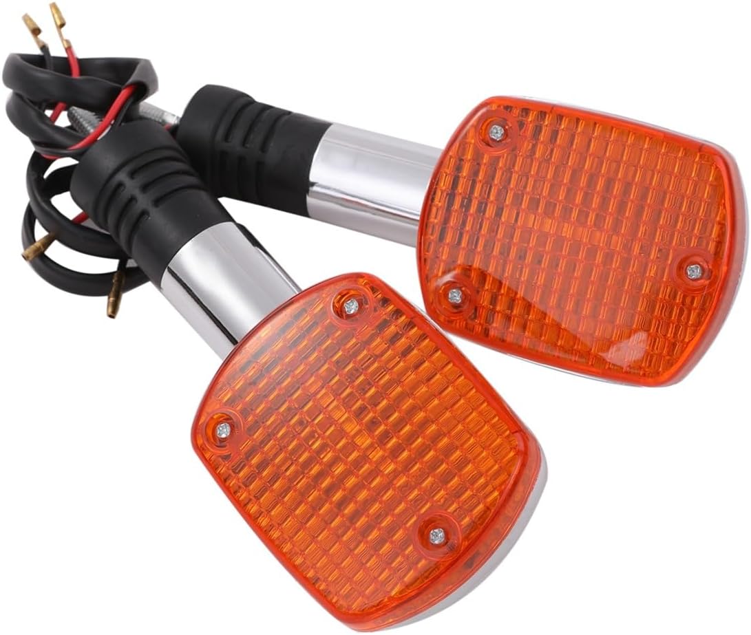 Honda Front Rear Turn Signal Front and Rear Rebel 250 MC13 VF750 Magna RC09 NV750C CBX750 PS250 MF09 CBX650SC CB750 RC42 Genuine Type Custom Aftermarket Parts (Set of 2)