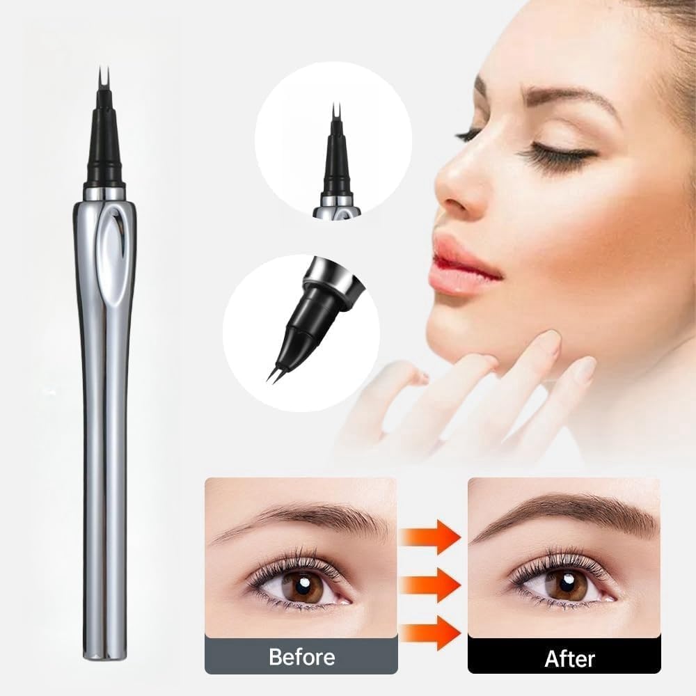 [Eyebrow Black Technology] Waterproof Bifurcal Eyebrow Pencil | Ultra Fine Eyebrow Pencil | Long Lasting Waterproof and Sweatproof | Natural Eyebrow Finish that Won't Fall Off | Permanent Eyebrow