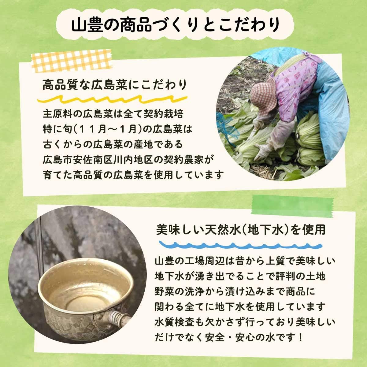 Yamatoyo Pickles, Hiroshima Vegetables, Plum Cabbage, 3.5 oz (100 g) x 3