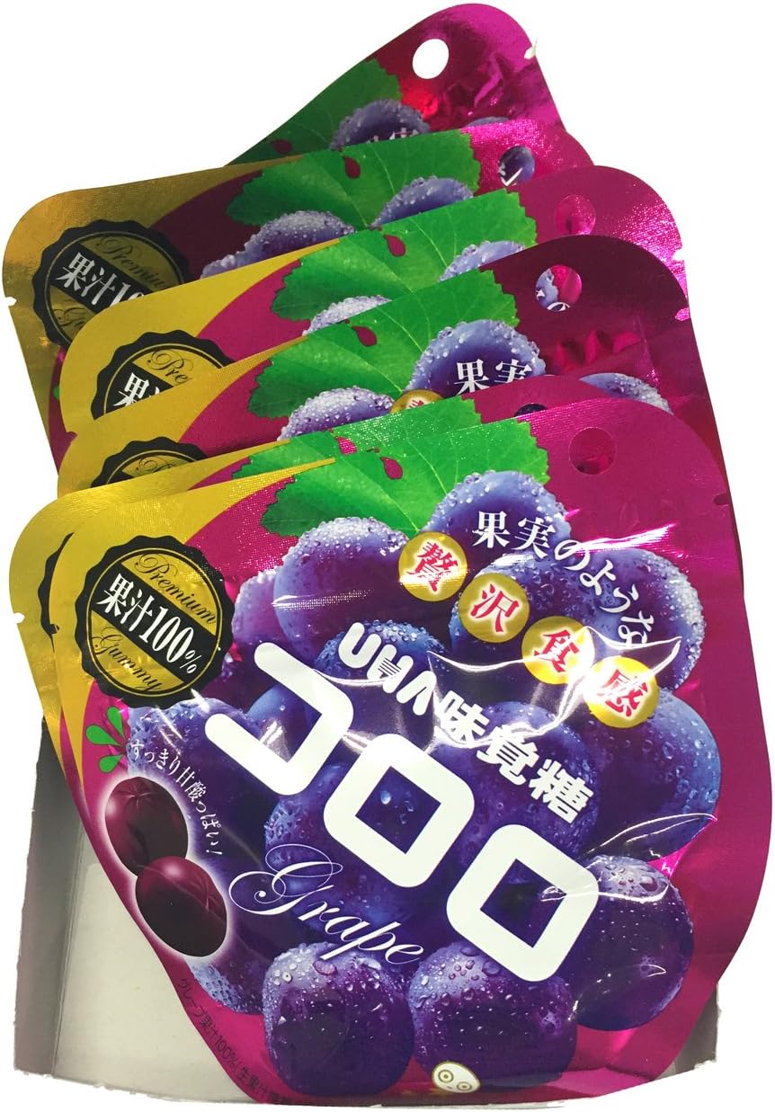 UHA Flavored Sugar Coloro Grape 1.7 oz (48 g) x 6 Bags
