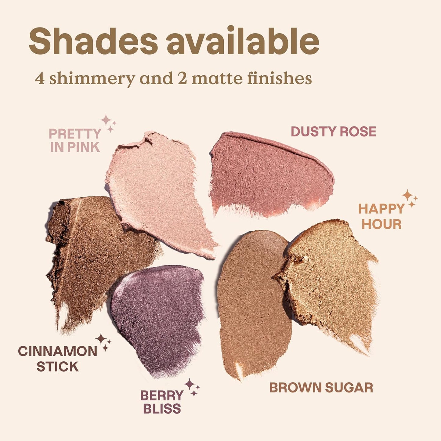 ATTITUDE Oceanly Sombra de ojos, Verificado por EWG, Sombra de Ojos Individual Brillante en Crema, Sin Plástico, Belleza y Maquillaje Veganos, Happy Hour, 0.16 Fl Oz