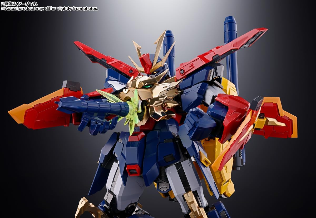 Tamashi Nations Soul of Chogokin GX-113 Gundam Build Fighters Tri Strongest Mobile Gundam Trion 3, Approx. 8.3 inches (210 mm), Diecast & PVC & ABS Pre-painted Action Figure