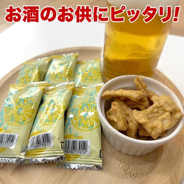 (Gift from Kyushu) Small Sachet Snacks, Squid Ensetonai Lemon, Approx. 3.7 oz (105 g), Small Portions, Economical, Unstopable, Small Belly, Sake, Single Packaged, Squid, Squid, Large Capacity, Commercial Use, Kawaii