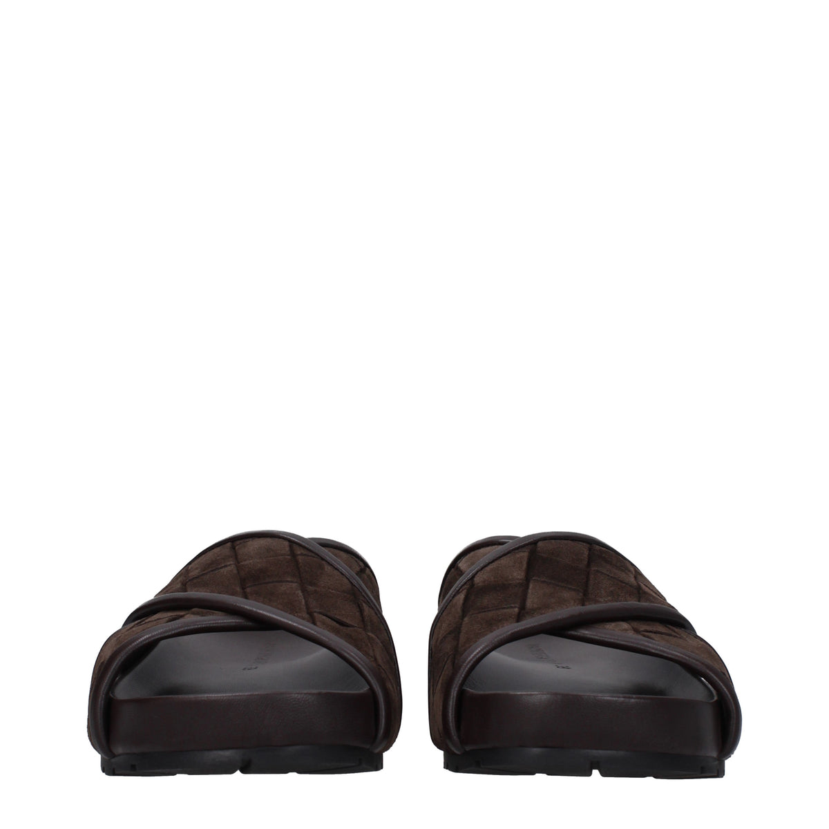 Bottega ボッテガベネタスリッパとひづめタリックマンスエードブラウン /ダークチョコレート - Image 4