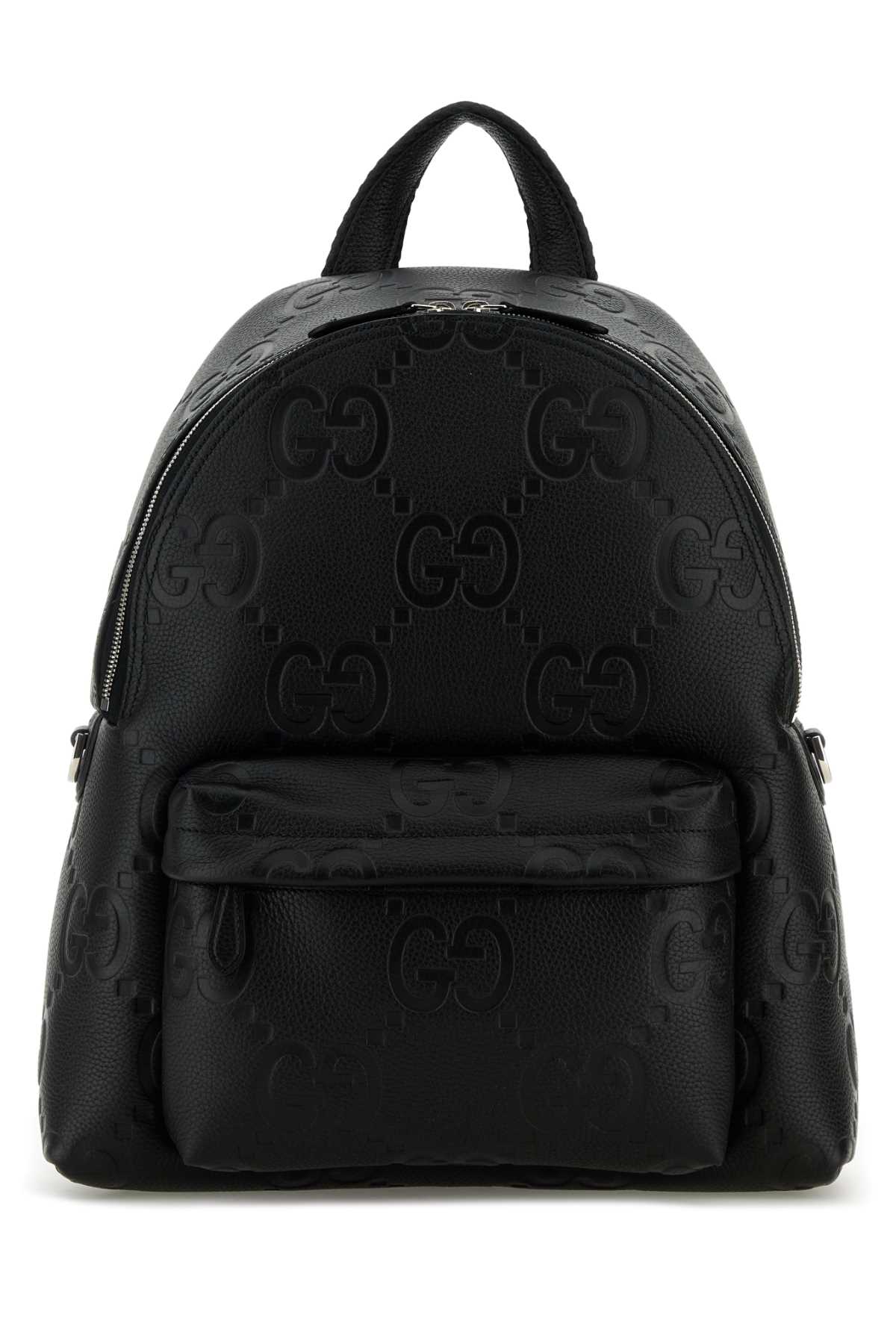Gucci グッチ ブラック ジャンボ GG レザー GG バックパック - Image 4