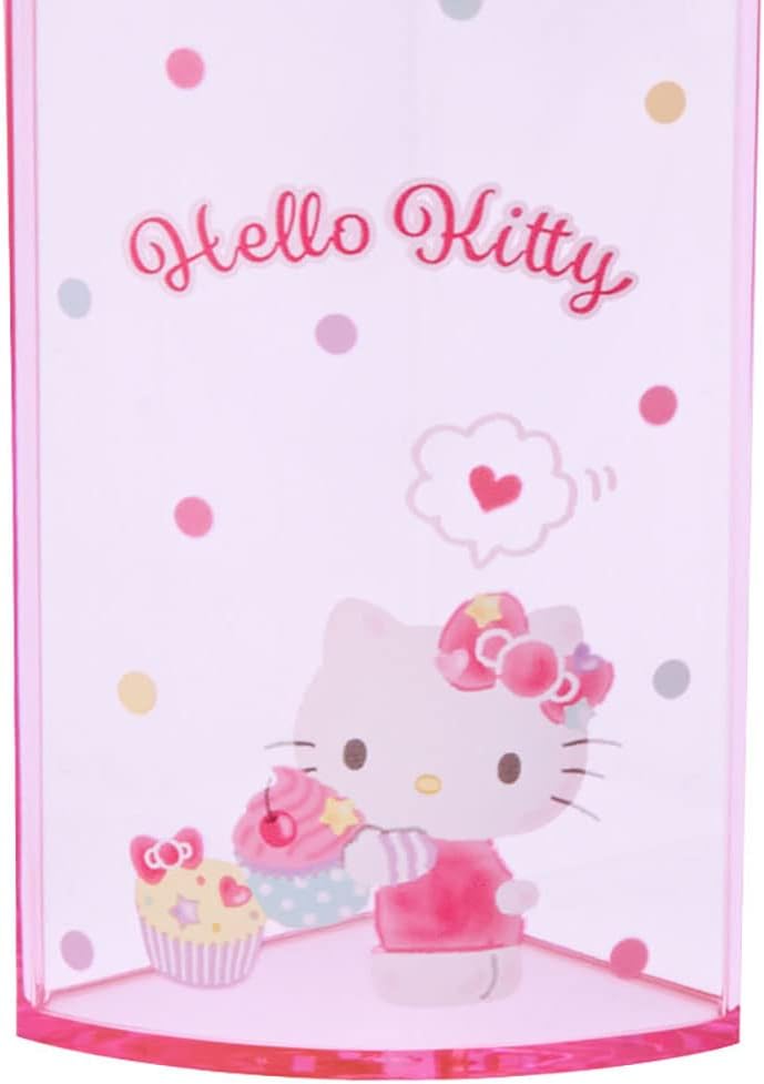 Sanrio 213110 Sanrio Pen Stand, Pink, Plastic, Hello Kitty, Kitty 360 Degree Rotation, Pen Stand, Pen Holder, Cosmetics, Makeup Brush, Tulle, Pet Character