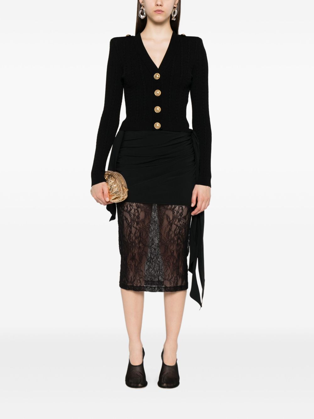 Balmain V Necked Cardigan - Image 4