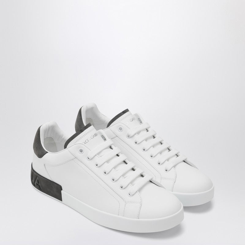 Dolce Dolce＆Gabbana Portofino White/Black Leather Sneaker - Image 4