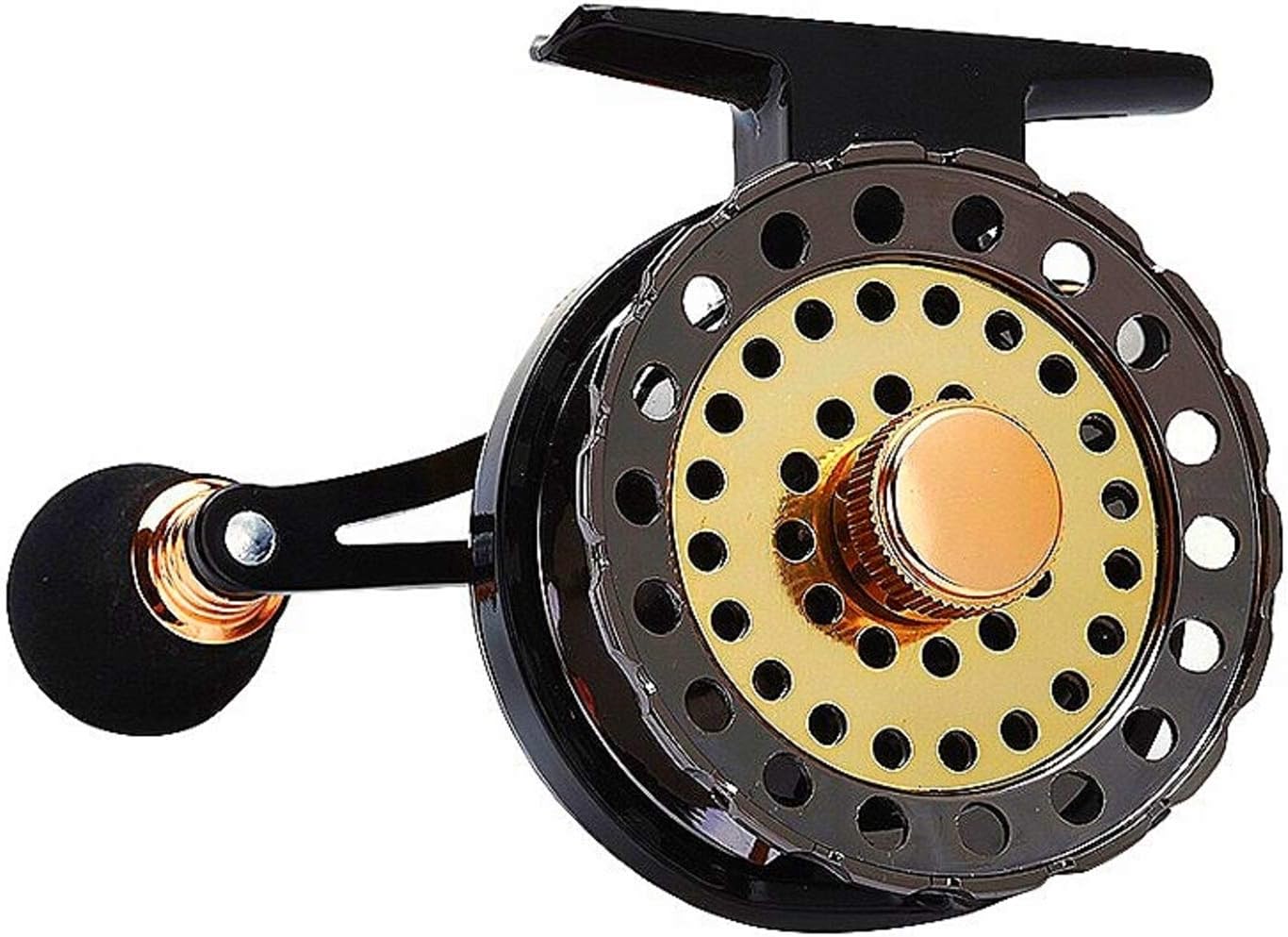 heizi Fishing Reel, Chinu, Black Fish, Raft Fishing, Wakasagi Fishing, Chaset Fishing, Ice Fishing, Drop in Clutch, Drag Function, Black Alloy