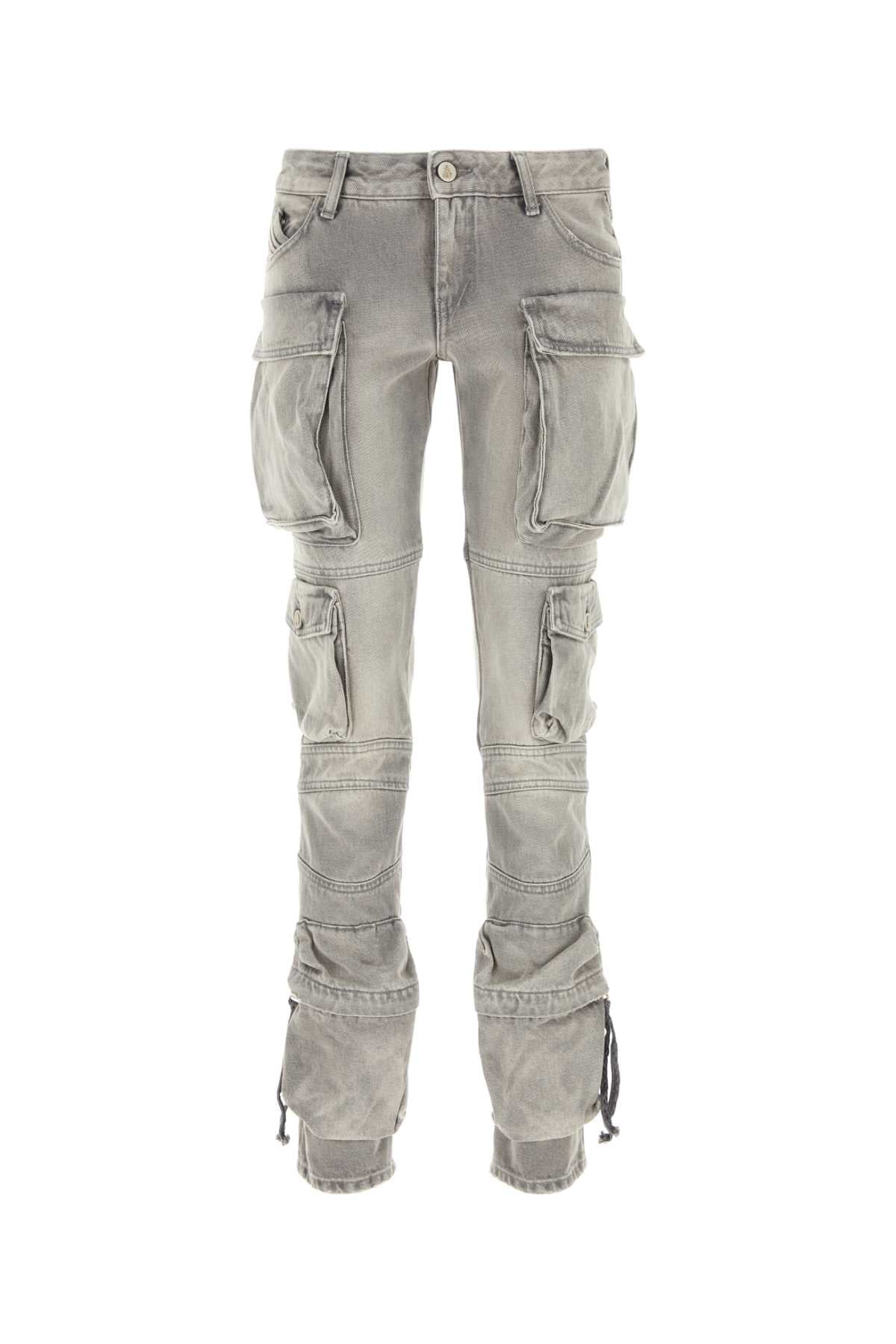 The Attico Grey Denim Jeans - Image 4