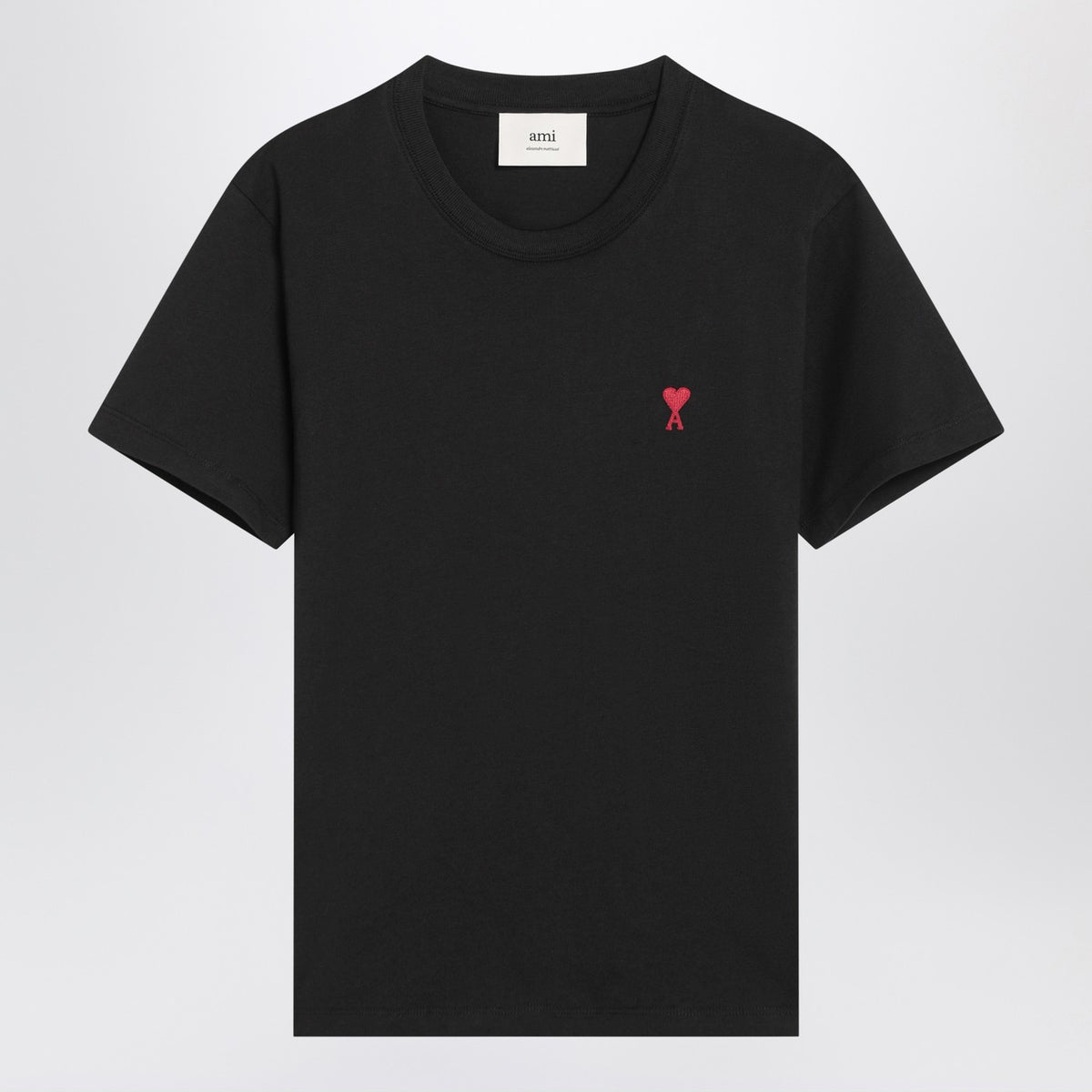 Ami Ami Paris Ami De Coeur Black Tシャツ - Image 4