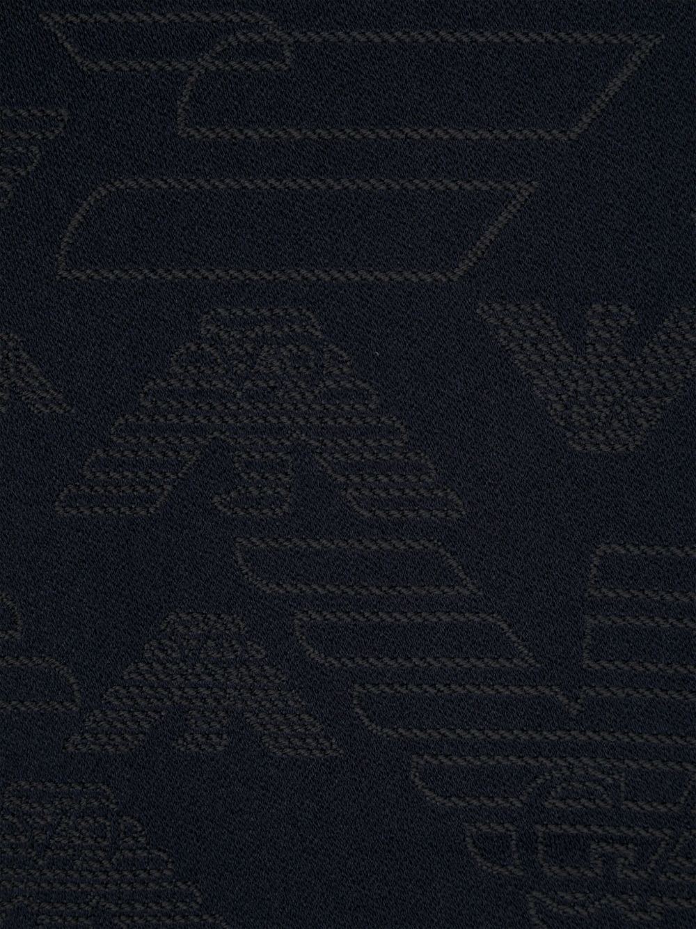 Emporio Emporio Armani Allover Logo Wool Scarf - Image 4