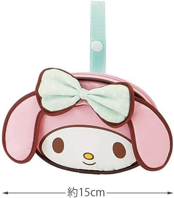 Skater KBS42P Shopping Bag with Pouch, Eco Bag, My Melody Sanrio, W x H x D: 16.5 x 12.6 x 7.1 inches (420 x 320 x 180 mm)