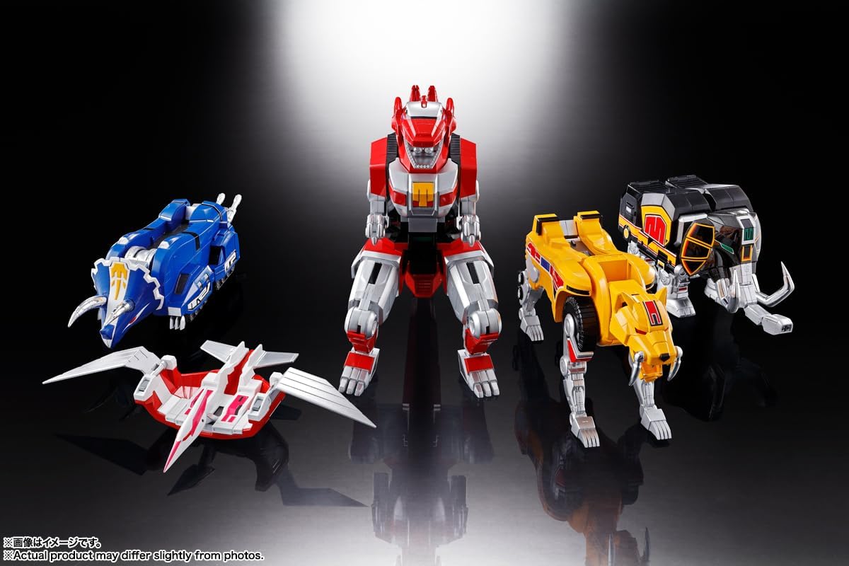 TAMASHII NATIONS Soul of Chogokin Dinosaur Squadron Beast Rangers Emperor Beast God GX-72 Great Beast God & GX-78 Dragon Scissor Approximately 10.2 inches (260 mm) ABS & PVC & Diecast Painted Action