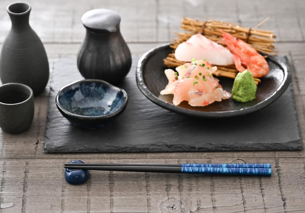 Manufactured in our own factory in Obama, Fukui Prefecture [Ohashi Factory] Dishwasher Safe, Painted Chopsticks, Kasuri Dye, 5-piece Set / Chopsticks, Antibacterial, Dishwasher Safe, Wakasa Paint